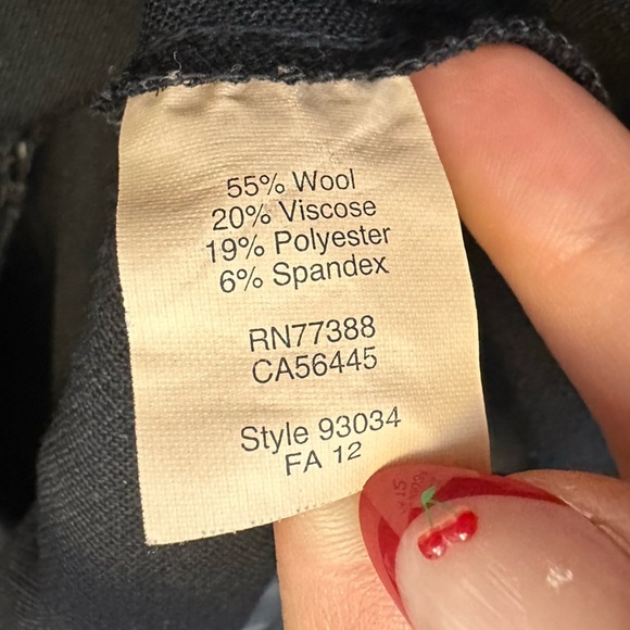 J. Crew Minnie Black Wool Blend Trousers - Picture 5 of 5